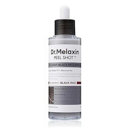 Dr. Melaxin Peel Shot White and Black Rice Exfoliating Essence Moisturizing Gentle Exfoliation Soften Serum Korean Skin Care