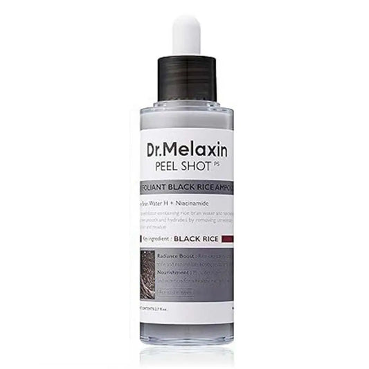 Dr. Melaxin Peel Shot White and Black Rice Exfoliating Essence Moisturizing Gentle Exfoliation Soften Serum Korean Skin Care